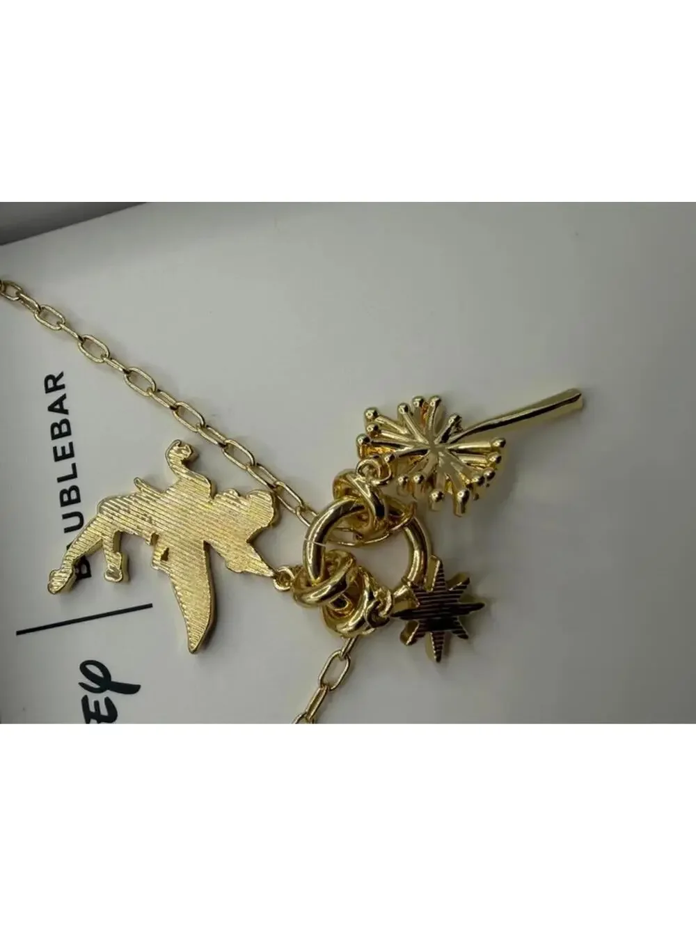 BaubleBar Tinker bell Disney Necklace NIB